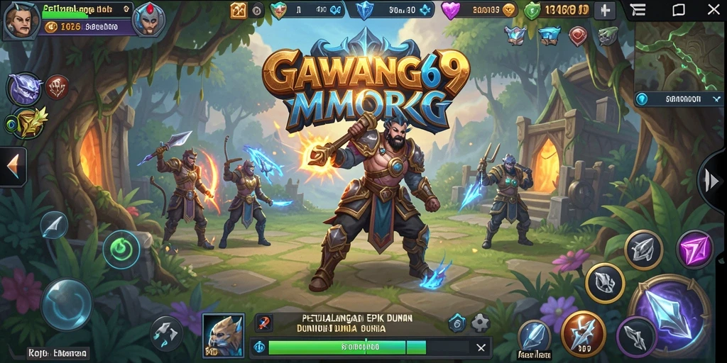 Tangkap momen seru saat bertempur dalam GAWANG69, MMORPG penuh aksi.