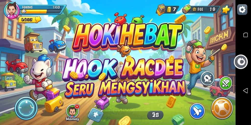 Tampilan aksi seru dalam HOKIHEBAT dengan gameplay Arcade yang menarik.