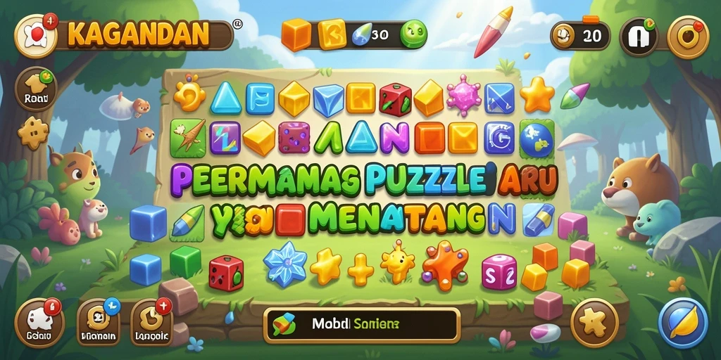Tampilan gameplay <strong>KAGANDAN</strong> yang penuh warna dan menarik.