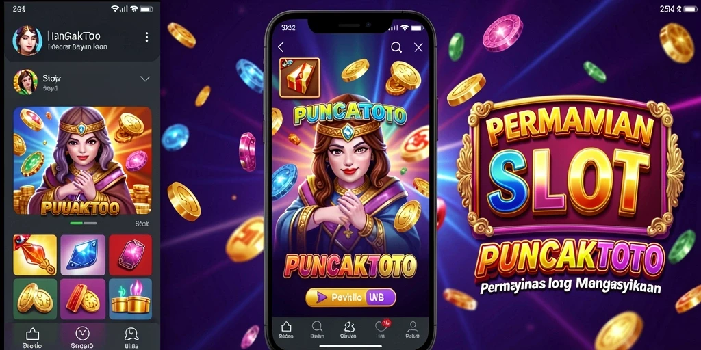 Tampilan gameplay Slot yang menarik dan penuh warna dari PUNCAKTOTO.
