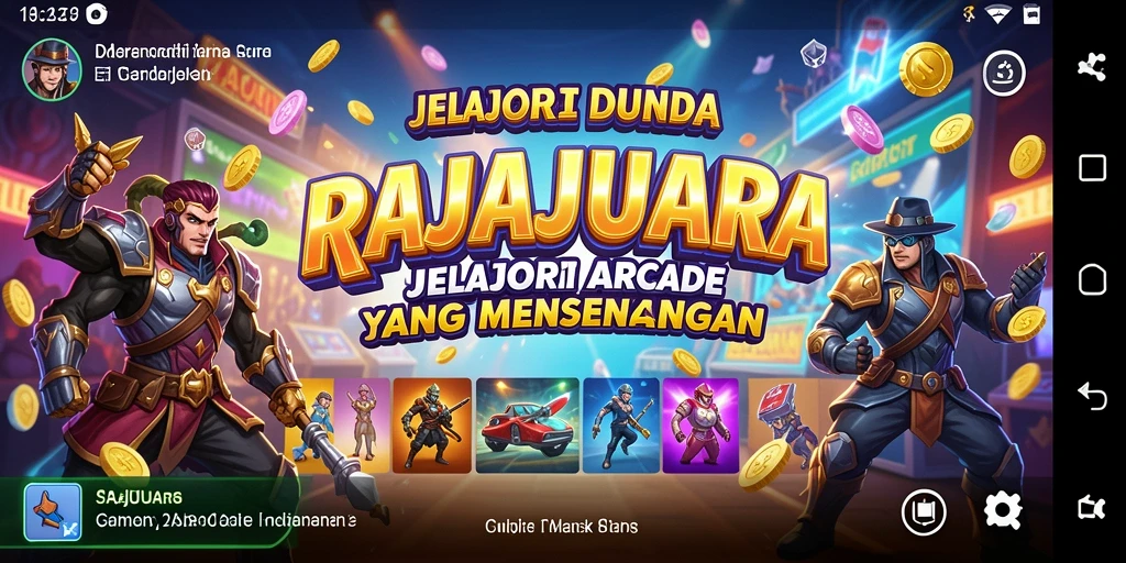 Tampilan penuh warna dan gameplay seru di RAJAJUARA.