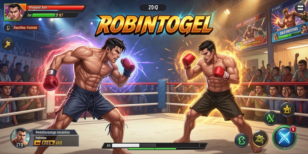 Gameplay pertarungan yang mendebarkan di ROBINTOGEL.