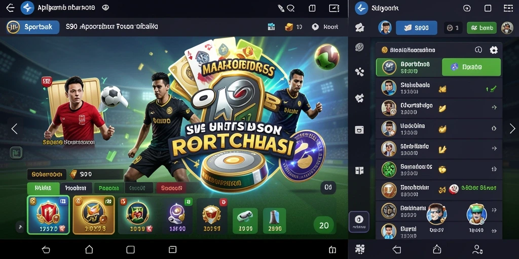 Tampilan gameplay S80 menunjukkan fitur sportsbook yang menarik.