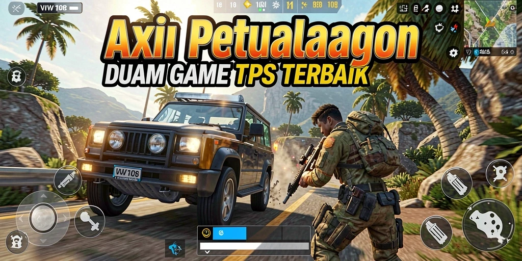 Screenshot gameplay VW108 menunjukkan aksi menegangkan dari mode TPS.